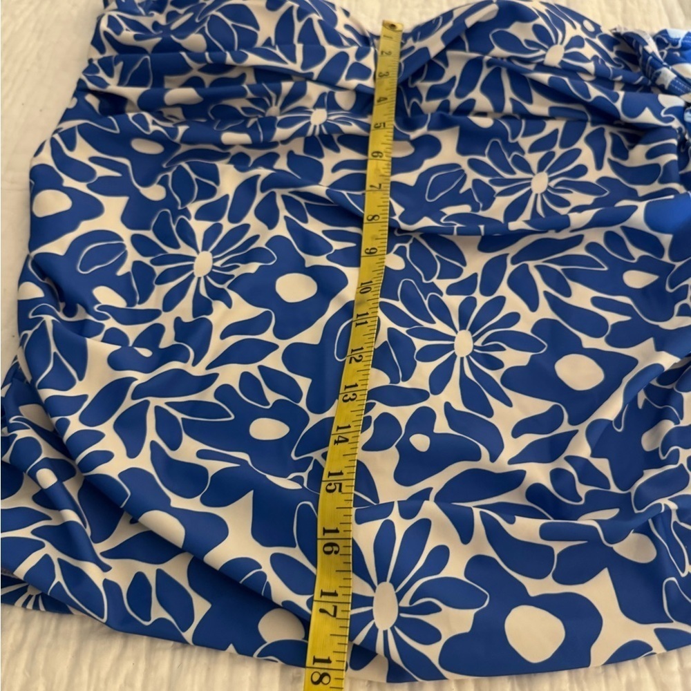 NWT Nicole Miller High Waist Skirted Floral Tankini | XL L. 2 piece set - Picture 13 of 16